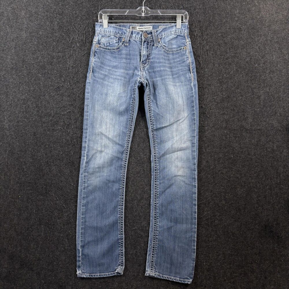 BKE Aiden Straight Jeans Men's 28x30 Blue Light Wash Straight Leg Stretch Denim